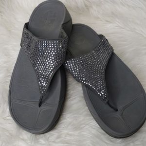 Fitflop Silver Crystal Sandal